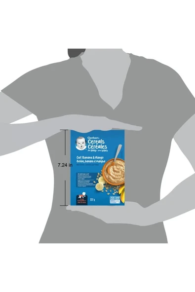 Cereals- Oat Mango&Banana- Mango&MuzYulaflı Kaşık Maması- 227 Gr- 8. aydan itibaren- 3.aşama - Resim 5