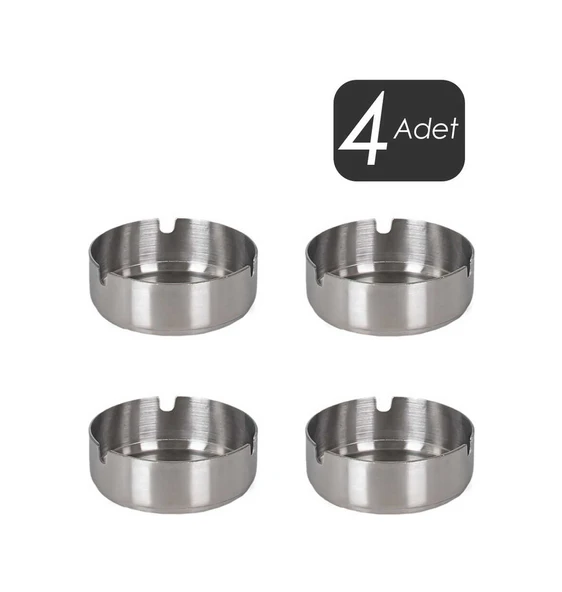 Porsima Etn-015 4 lü Küllük 1,2 ml Kalınlık Metal Küllük - Resim 2