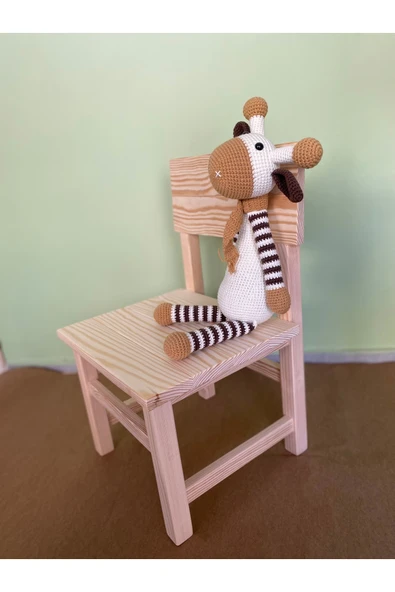 İskandinav Tarzı Montessori Ahşap Çocuk Sandalyesi - %100 Doğal (2+ Yaş) - 2