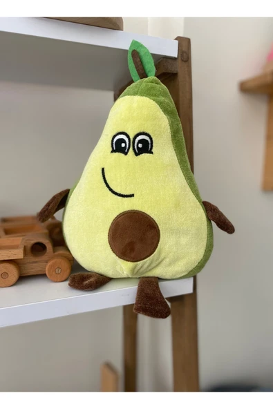 Sevimli Avokado Peluş Yastık – Uyku ve Oyun Arkadaşı – Sarılma Oyuncağı – Hediyelik Dekoratif Yastık - 3