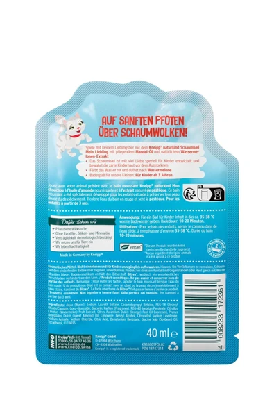 Kneipp Naturkind-Alman Kalitesi- Kedi- Mein Liebling Çocuklar için Kırmızı Renkli Banyo Köpüğü 40 Ml - Resim 3