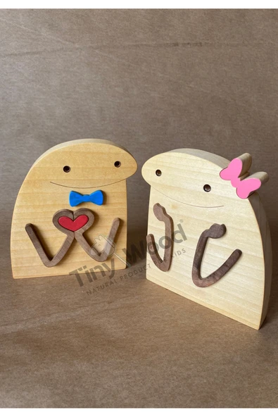 Sevimli Ahşap Arkadaşlar Hediyelik Ürün - Resim 3