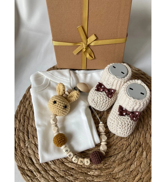 HOŞGELDİN BEBEK, UNİSEX, YENİDOĞAN ORGANİK BEBEK HEDİYE SETİ