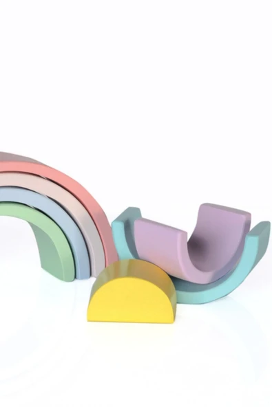 Waldorf Gökkuşağı 7'li Pastel Renkli