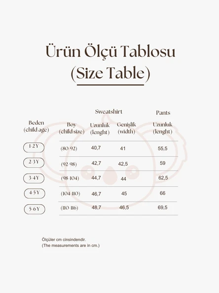 Kırmızı Asimetrik Cep Detaylı Oversize Çocuk Alt Üst Takım - Resim 3