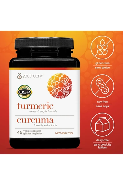 Turmeric Curcumin Karabiber C3 Complex -45 Kapsül- Extra Güçlü Formül - Resim 4