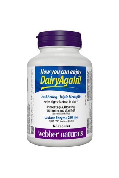 Ekstra Güçlü Laktaz Enzimi- Extra Strength Lactase Enzyme -140 Kapsül ürün görseli