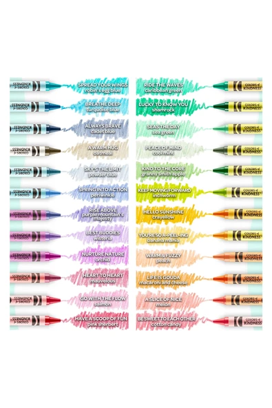 24 Colors of Kindness Crayons- Amerikan-Nontoxic- 24 Renk Mum Boya Seti - Resim 4