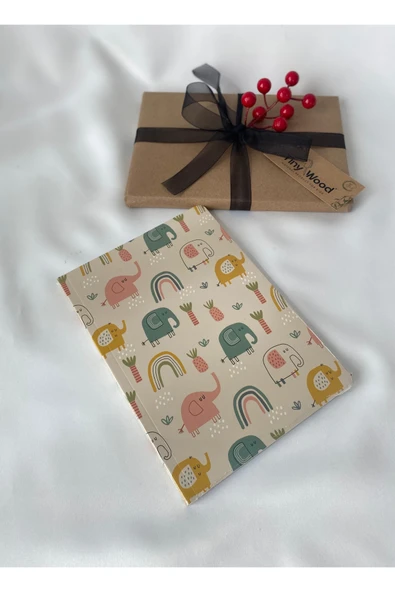 Özel Tasarım Çizgili Defter – Bristol Kapak, Hediyelik & Şık Tasarım - 12