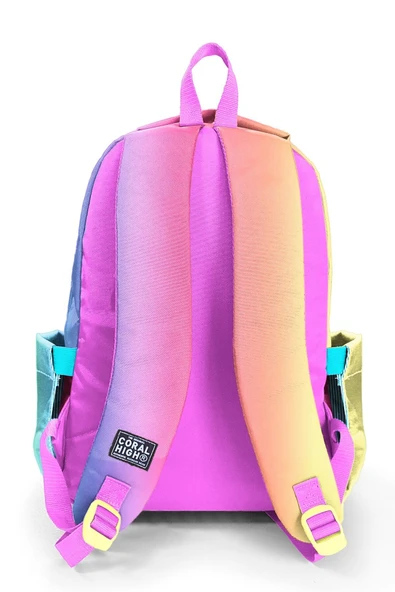 Kids Renk Geçişli Desenli 3 lü Okul Çanta Seti SET0123668 - Resim 5