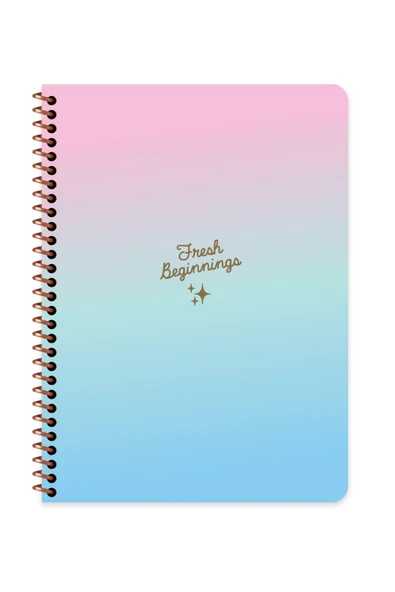 16,5x22,5 cm 80 Yaprak Çizgili Karton Kapak Spiralli Defter - Peritozu Serisi - 4