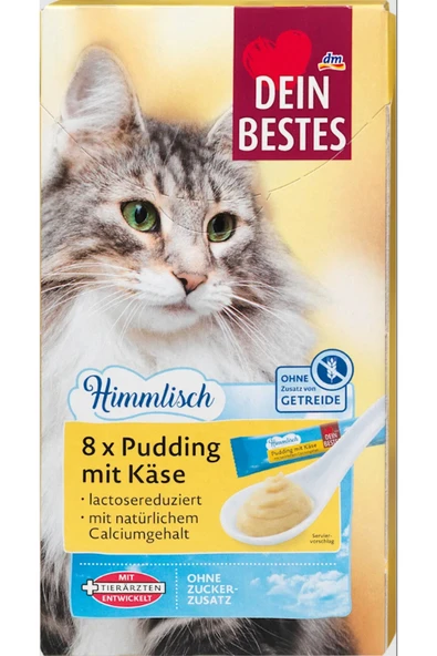 Dein Bestes Himmlisch Alman Kalitesi- Kedi Atıştırmalık Puding Ödülü- Peynirli 16 Adet - 240 gr ürün görseli
