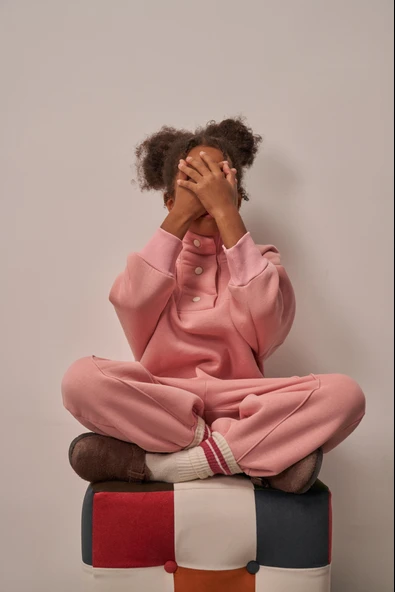 Pembe Dik Yaka Eşofman Takım - Resim 7