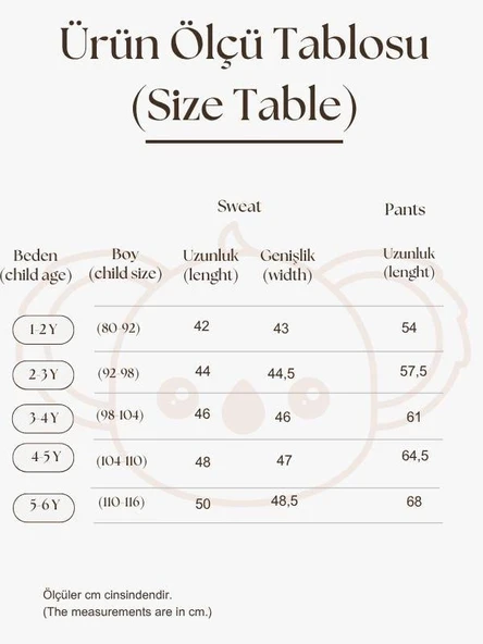 Nefti Dağ Nakışlı Çocuk Alt Üst Takım - Resim 3