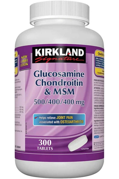 Kirkland Signature- Glucosaminee Chondroitin MSM (500/400/400)- 300 Tablet ürün görseli