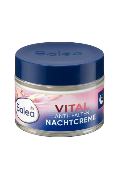 Anti Falten Nachtcreme Vital, 50 ml Kırışıkl Karşıtı Gece Kremi Vita-Elastin ve Argan Yağı ile