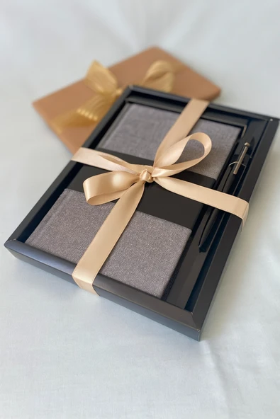 Hediye Defter Seti – Defter & Kalem – Ofis Hediyesi, Öğretmenler Günü, Doğum Günü için Özel Paket - 8