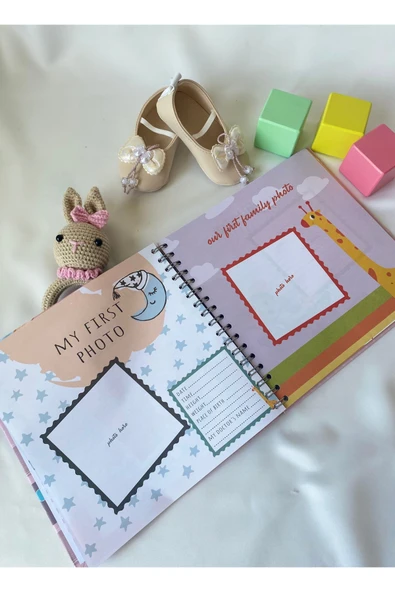 Anne ve Bebek Anı Defteri – Hamilelik Günlüğü & Bebek Ajandası (My First Memories – Pembe) - 8