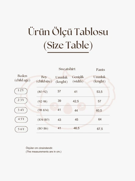 Bej Dikiş Detaylı Eşofman Takım - Resim 3