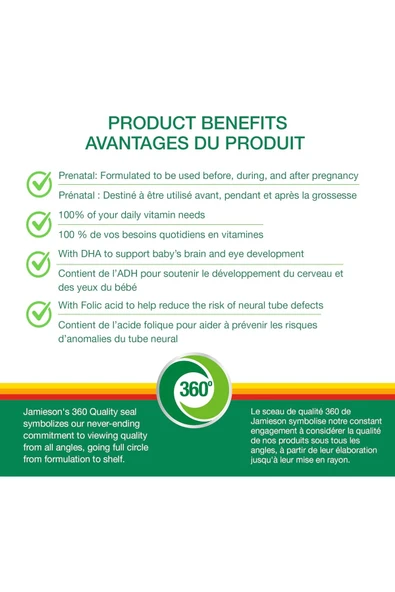 Hamileler Için Prenatal %100 Complete- Dha- Folik Asit- Orijinal Kanada- 60 Kapsul - Resim 4