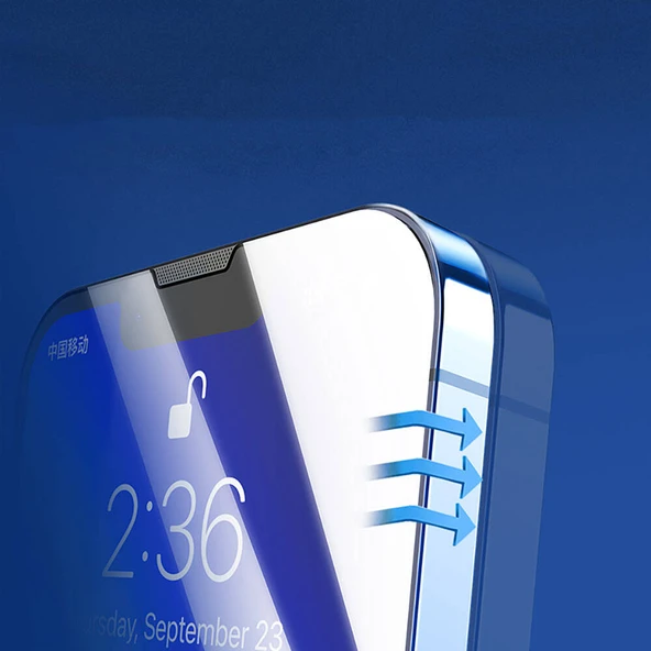 Apple iPhone 13 Pro Recci RSP-A10 HD Temperli Cam Ekran Koruyucu + Kolay Uygulama Aparatlı - 11