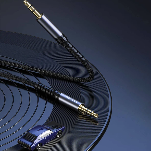Recci RDS-A28 3.5mm to 3.5mm AUX Audio Kablo - Resim 2