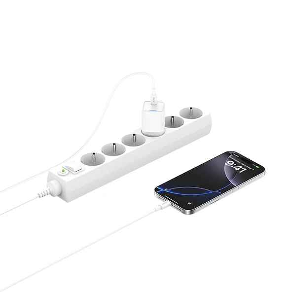 Recci RC106E GaN Teknolojili Hızlı Şarj Başlığı Type-C to Type-C PD 25W Kablolu Şarj Seti - 2