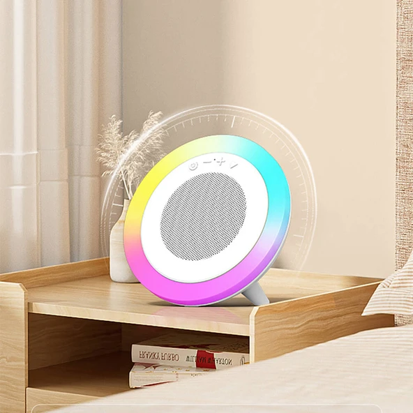 Recci RSK-W42 Moonlight Serisi RGB Işıklı Kablosuz Bluetooth v5.3 Hoparlör - 10