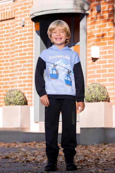 Erkek Çocuk Fermuar Detaylı Eşofman Altı MNT25E218 ürün görseli