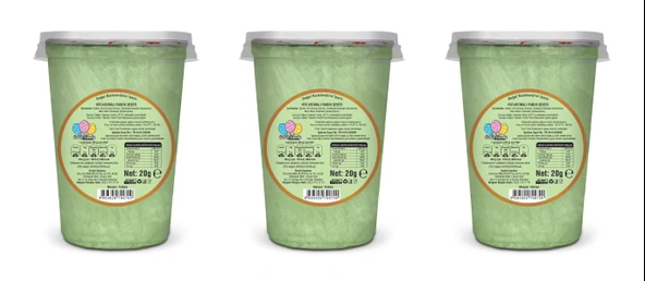 KİVİ AROMALI 3'LÜ GURME PAMUK ŞEKERLER - 2