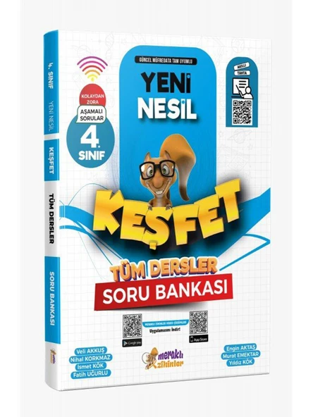 Meraklı Zihinler 4.Sınıf Yeni Nesil Keşfet Tüm Dersler Soru Bankası ürün görseli
