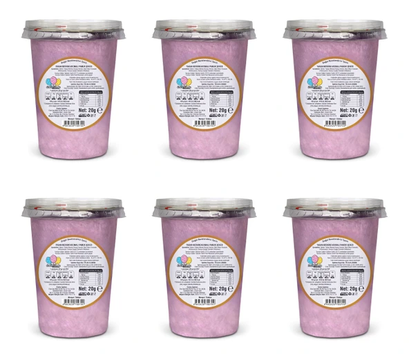 YABAN MERSİNİ AROMALI 6'LI GURME PAMUK ŞEKERLER - 2