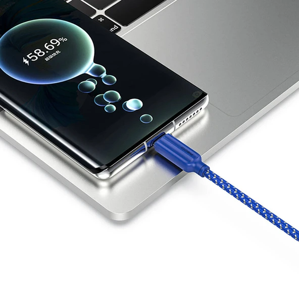 Recci RTC-N23M 2.4A Hızlı Şarj Özellikli Micro to USB-A Kablo 1M - Resim 6