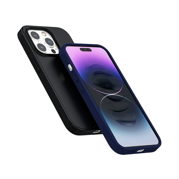 Apple iPhone 14 Pro Max Kılıf M-safe Şarj Özellikli Liquid Silikon Recci Mousse Serisi Kapak - 4