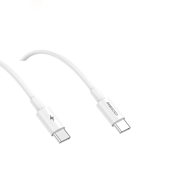 Recci RC106E GaN Teknolojili Hızlı Şarj Başlığı Type-C to Type-C PD 25W Kablolu Şarj Seti - 5
