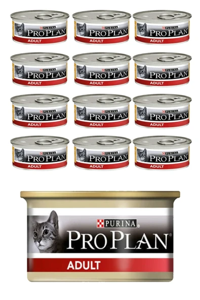 Pro Plan Adult Tavuk Etli Yetişkin Yaş Kedi Maması  85 gr X 12 Adet ürün görseli 1