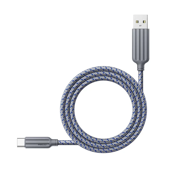 Recci RTC-N23C 3A Hızlı Şarj Özellikli Type-C to USB-A Kablo 1M - Resim 2
