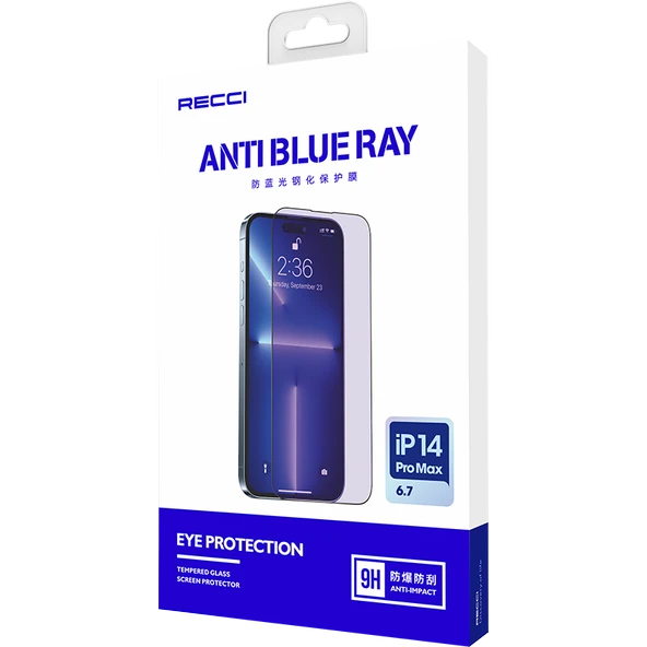 Apple iPhone 13 Pro Recci Anti-Blue Light Cam Ekran Koruyucu - 2