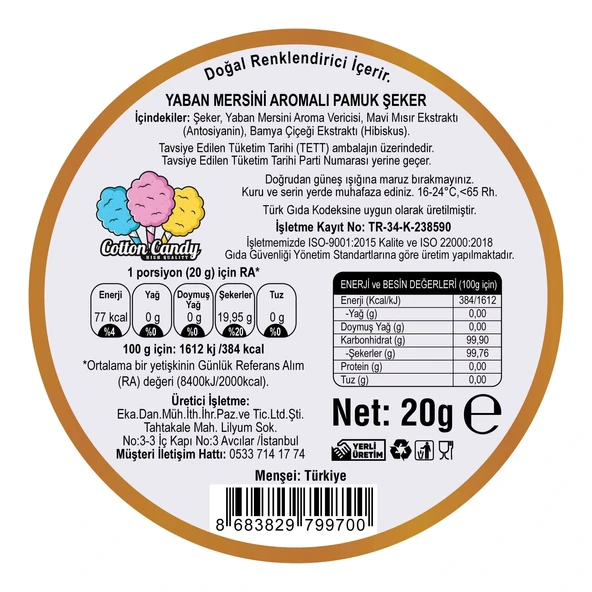 YABAN MERSİNİ AROMALI 6'LI GURME PAMUK ŞEKERLER - 4