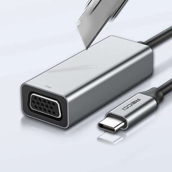 Recci RH12 VGA to Type-C Dönüştürücü Kablo - Resim 2