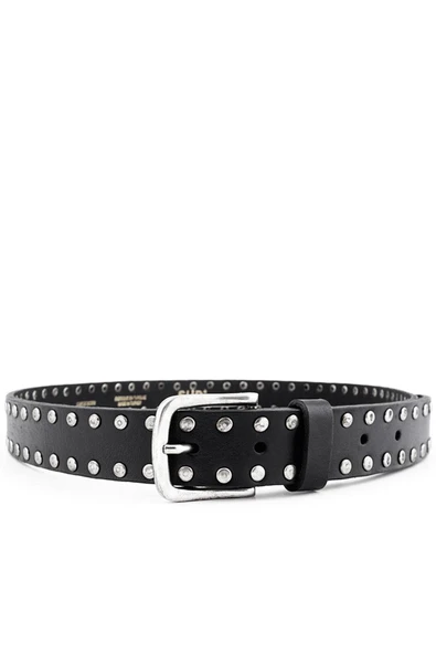 Rakerplus Hakiki Manda Derisi Siyah Metal Detaylı Kız Çocuk Kemer ürün görseli