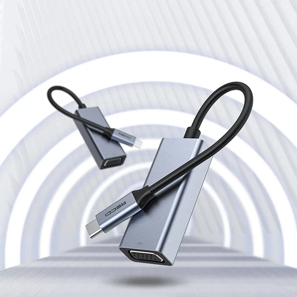 Recci RH12 VGA to Type-C Dönüştürücü Kablo - Resim 5