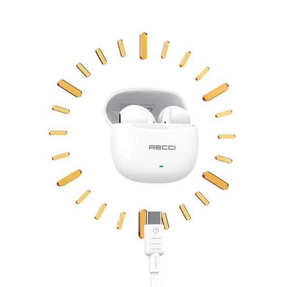 Recci REP-W81 Melody Serisi Hi-Fi Ses Kaliteli TWS Kulak İçi Bluetooth v5.3 Kulaklık - 12