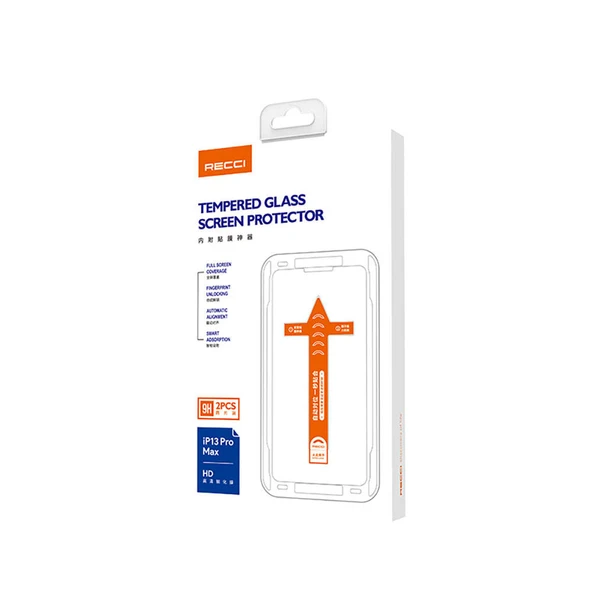 Apple iPhone 13 Pro Recci RSP-A10 HD Temperli Cam Ekran Koruyucu + Kolay Uygulama Aparatlı - 5