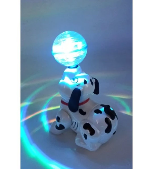 Sesli Rengarenk Işıklı Hareketli Müzikli Pilli Oyuncak Dansçı Köpek ürün görseli 1