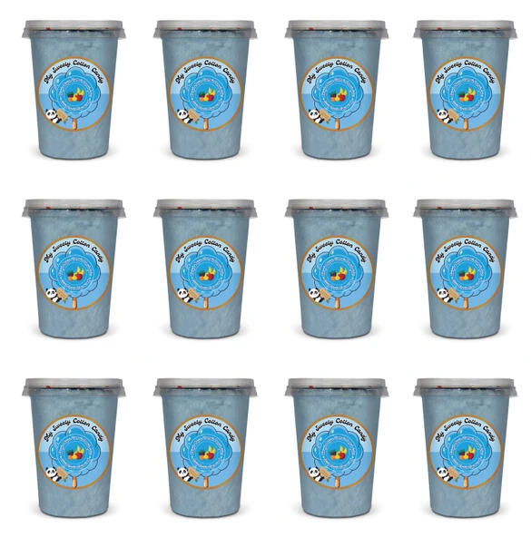 TUTTİ FRUTTİ AROMALI 12'Lİ GURME PAMUK ŞEKERLER ürün görseli 1