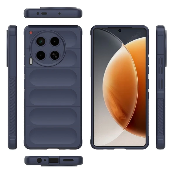 Tecno Camon 30 4G Kılıf Elde Tutma Kolaylıkla Kaydırmaz Kenar Line Dizayn Optietnik Kapak - Resim 9