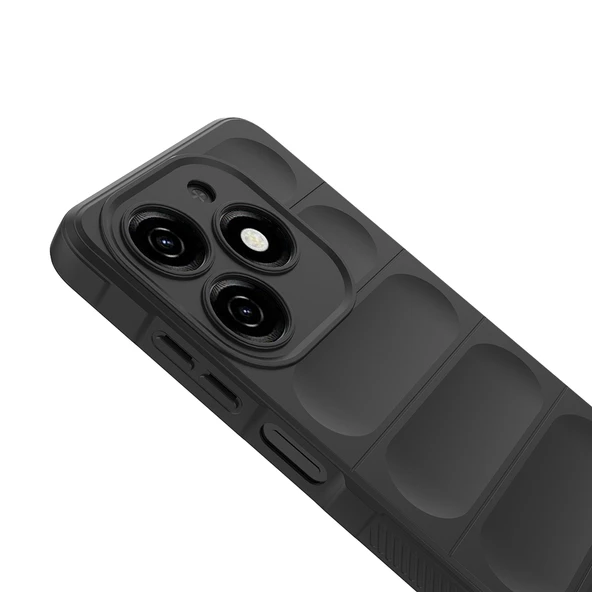 Tecno Spark 20C Kılıf Elde Tutma Kolaylıkla Kaydırmaz Kenar Line Dizayn Optietnik Kapak - Resim 8