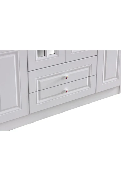 Mdf Gardırop, Country West 6 Kapılı Dolap, Beyaz - 6