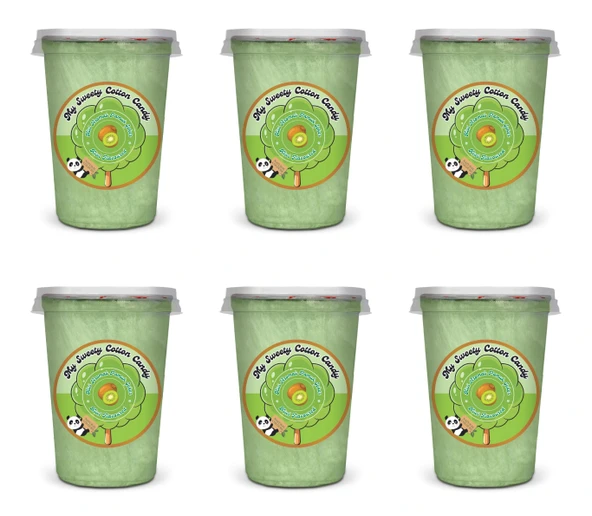 KİVİ AROMALI 6'LI GURME PAMUK ŞEKERLER